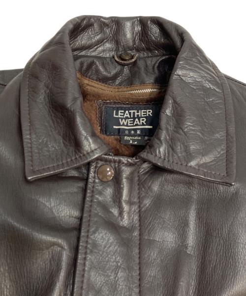 USED（ユーズド）USED (ユーズド) レザーブルゾン ブラック サイズ:Lの古着・服飾アイテム