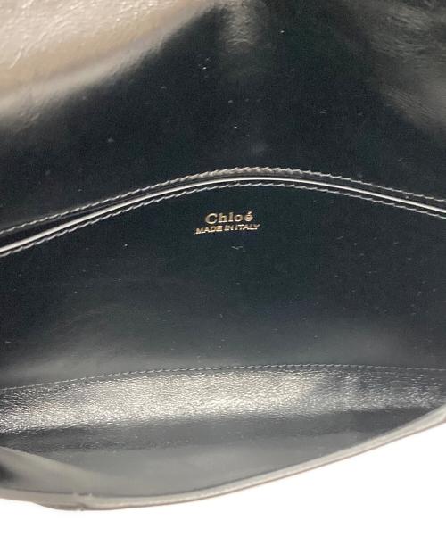 Chloe（クロエ）Chloe (クロエ) エンベロープ クラッチバッグ ブラックの古着・服飾アイテム