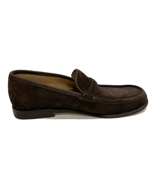 Salvatore Ferragamo（サルヴァトーレ フェラガモ）Salvatore Ferragamo (サルヴァトーレ フェラガモ) スエードローファー ブラウン サイズ:10EEEの古着・服飾アイテム