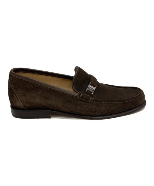 Salvatore Ferragamo（サルヴァトーレ フェラガモ）Salvatore Ferragamo (サルヴァトーレ フェラガモ) スエードローファー ブラウン サイズ:10EEEの古着・服飾アイテム