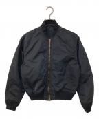 DEUXIEME CLASSEドゥーズィエム クラス）の古着「BLACK Military ブルゾン」｜ブラック