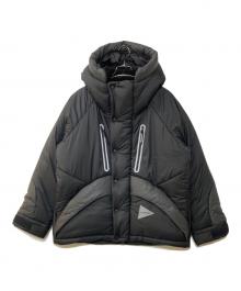 and wander（アンドワンダー）の古着「PRIMALOFT RIP JACKET 中綿ジャケット」｜ブラック
