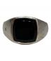 TOM WOOD（トムウッド）の古着「KAY RING POLISHED ONYX」｜シルバー
