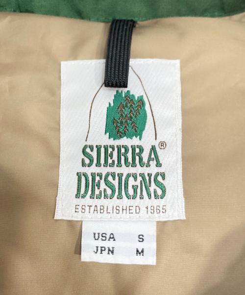 SIERRA DESIGNS（シエラデザインズ）SIERRA DESIGNS (シエラデザインズ) ダウンベスト グリーン サイズ:Mの古着・服飾アイテム
