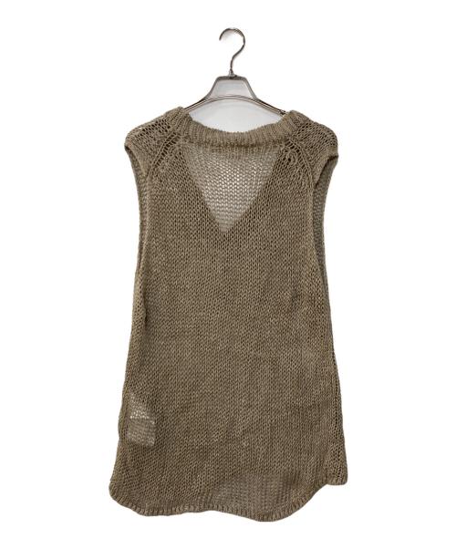 COMME des GARCONS（コムデギャルソン）COMME des GARCONS (コムデギャルソン) ヘンプノースリーブニット ベージュ サイズ:Mの古着・服飾アイテム