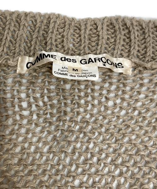COMME des GARCONS（コムデギャルソン）COMME des GARCONS (コムデギャルソン) ヘンプノースリーブニット ベージュ サイズ:Mの古着・服飾アイテム