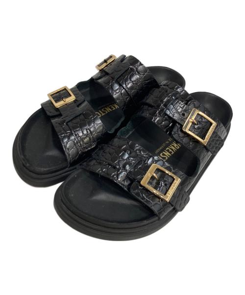 BIRKENSTOCK（ビルケンシュトック）BIRKENSTOCK (ビルケンシュトック) UNITED ARROWS (ユナイテッドアローズ) 別注 ST BARTHS ブラック サイズ:37の古着・服飾アイテム