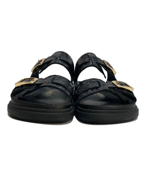 BIRKENSTOCK（ビルケンシュトック）BIRKENSTOCK (ビルケンシュトック) UNITED ARROWS (ユナイテッドアローズ) 別注 ST BARTHS ブラック サイズ:37の古着・服飾アイテム