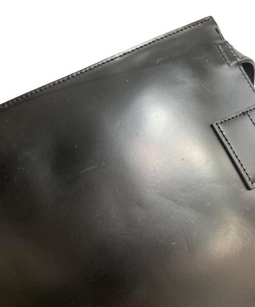 JUNYA WATANABE COMME des GARCONS（(ジュンヤワタナベ コムデギャルソン）JUNYA WATANABE COMME des GARCONS ((ジュンヤワタナベ コムデギャルソン) レザーショルダーバッグ ブラックの古着・服飾アイテム