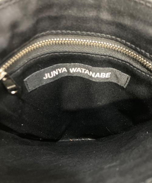 JUNYA WATANABE COMME des GARCONS（(ジュンヤワタナベ コムデギャルソン）JUNYA WATANABE COMME des GARCONS ((ジュンヤワタナベ コムデギャルソン) レザーショルダーバッグ ブラックの古着・服飾アイテム