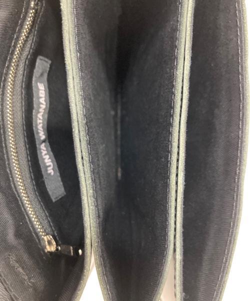 JUNYA WATANABE COMME des GARCONS（(ジュンヤワタナベ コムデギャルソン）JUNYA WATANABE COMME des GARCONS ((ジュンヤワタナベ コムデギャルソン) レザーショルダーバッグ ブラックの古着・服飾アイテム