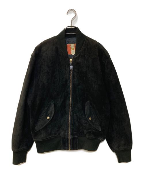 MEN'S BIGI INSPIRE（メンズビギ インスパイア）MEN'S BIGI INSPIRE (メンズビギ インスパイア) スウェードジャケット ブラック サイズ:Lの古着・服飾アイテム