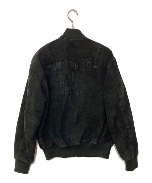 MEN'S BIGI INSPIRE（メンズビギ インスパイア）MEN'S BIGI INSPIRE (メンズビギ インスパイア) スウェードジャケット ブラック サイズ:Lの古着・服飾アイテム