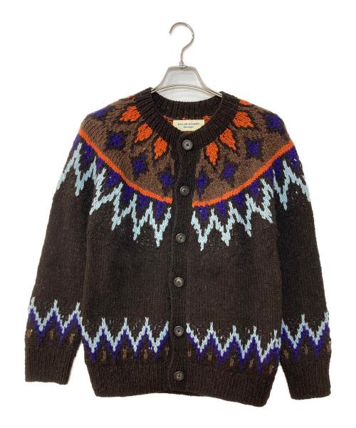 BEAMS BOY（ビームスボーイ）BEAMS BOY (ビームスボーイ) ハンド ノルディック カーディガン ブラウン サイズ:なしの古着・服飾アイテム