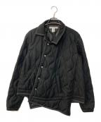 COMME des GARCONS SHIRTコムデギャルソンシャツ）の古着「COACH JACKET アシンメトリー キルティング コーチジャケット」｜ブラック×グレー