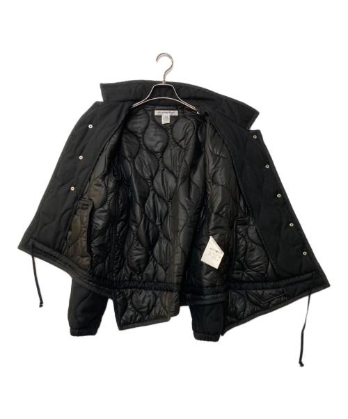 COMME des GARCONS SHIRT（コムデギャルソンシャツ）COMME des GARCONS SHIRT (コムデギャルソンシャツ) COACH JACKET アシンメトリー キルティング コーチジャケット ブラック×グレー サイズ:Mの古着・服飾アイテム
