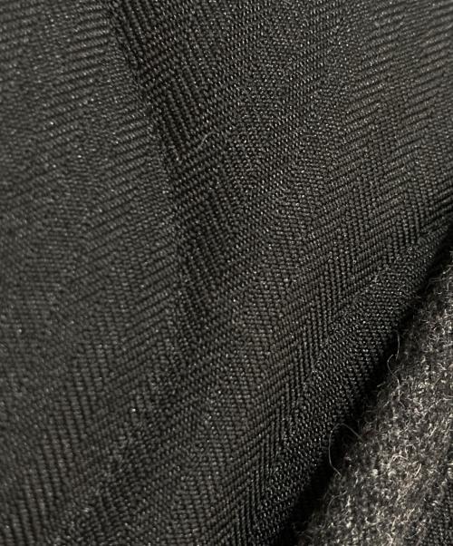 COMME des GARCONS SHIRT（コムデギャルソンシャツ）COMME des GARCONS SHIRT (コムデギャルソンシャツ) COACH JACKET アシンメトリー キルティング コーチジャケット ブラック×グレー サイズ:Mの古着・服飾アイテム