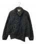 COMME des GARCONS SHIRT（コムデギャルソンシャツ）の古着「COACH JACKET アシンメトリー キルティング コーチジャケット」｜ブラック×グレー