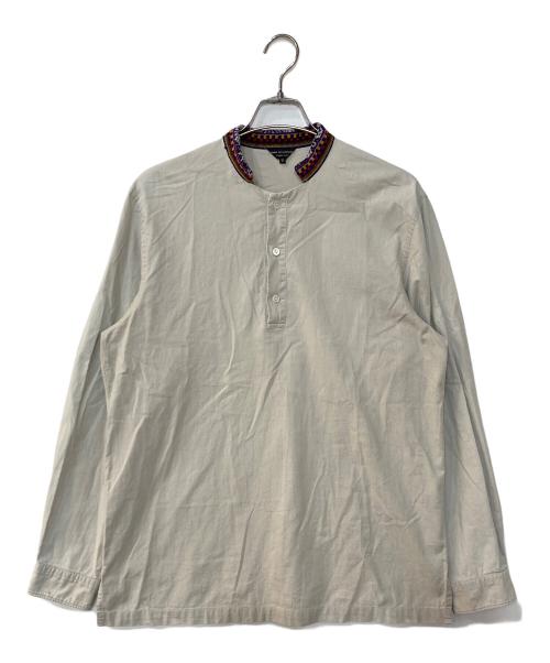COMME des GARCONS HOMME PLUS（コムデギャルソンオムプリュス）COMME des GARCONS HOMME PLUS (コムデギャルソンオムプリュス) チロリアン スキッパーシャツ ベージュ サイズ:Mの古着・服飾アイテム
