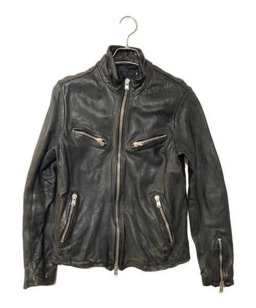 FUGA（フーガ）FUGA (フーガ) シングルライダースジャケット ブラック サイズ:46の古着・服飾アイテム