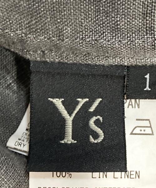 Y's（ワイズ）Y's (ワイズ) リネン ドットシャツワンピース グレー サイズ:1の古着・服飾アイテム