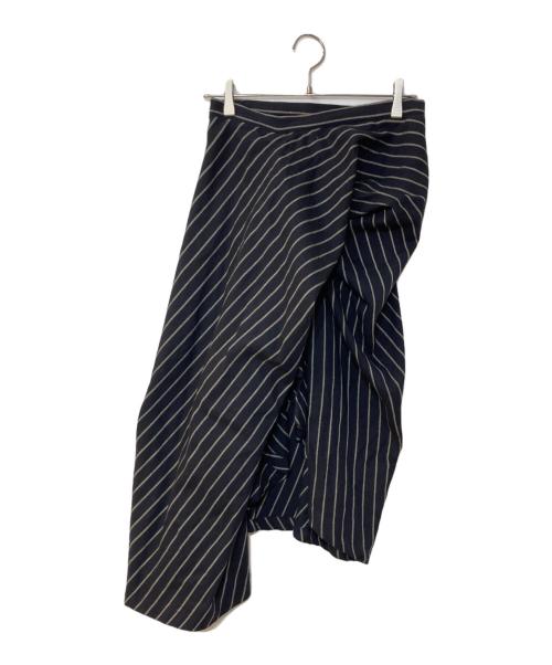 Vivienne Westwood ANGLOMANIA（ヴィヴィアンウエストウッドアングロマニア）Vivienne Westwood ANGLOMANIA (ヴィヴィアンウエストウッドアングロマニア) 変形スカート ネイビー サイズ:42の古着・服飾アイテム