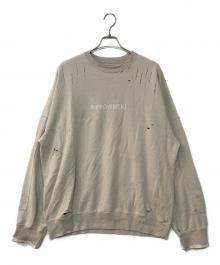 stein（シュタイン）の古着「OVERSIZED REBUILD SWEAT LS」｜グレー