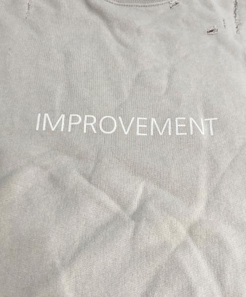 stein（シュタイン）stein (シュタイン) OVERSIZED REBUILD SWEAT LS グレー サイズ:Lの古着・服飾アイテム