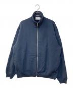 Graphpaperグラフペーパー）の古着「Bulky Wool Terry Zip Up Sweat バルキーウールテリージップアップスウェット」｜ネイビー