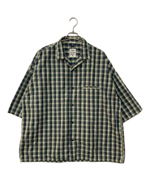 nanamica（ナナミカ）nanamica (ナナミカ) Open Collar Wind H/S Shirt グリーン サイズ:XLの古着・服飾アイテム