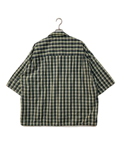 nanamica（ナナミカ）nanamica (ナナミカ) Open Collar Wind H/S Shirt グリーン サイズ:XLの古着・服飾アイテム