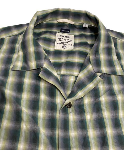 nanamica（ナナミカ）nanamica (ナナミカ) Open Collar Wind H/S Shirt グリーン サイズ:XLの古着・服飾アイテム