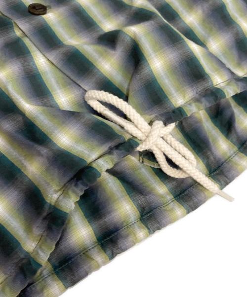 nanamica（ナナミカ）nanamica (ナナミカ) Open Collar Wind H/S Shirt グリーン サイズ:XLの古着・服飾アイテム