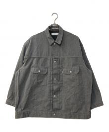 Graphpaper（グラフペーパー）の古着「COLORFAST DENIM JACKET」｜グレー