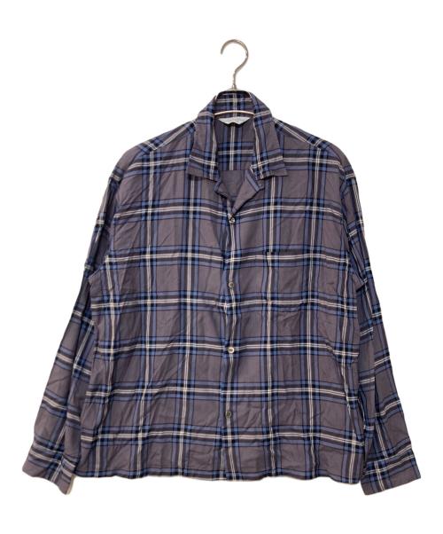 UNUSED（アンユーズド）UNUSED (アンユーズド) Rayon Check Shirt ブルー サイズ:3の古着・服飾アイテム