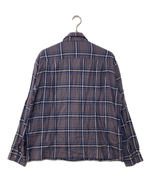 UNUSED（アンユーズド）UNUSED (アンユーズド) Rayon Check Shirt ブルー サイズ:3の古着・服飾アイテム