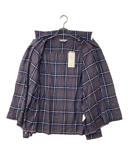 UNUSED（アンユーズド）UNUSED (アンユーズド) Rayon Check Shirt ブルー サイズ:3の古着・服飾アイテム