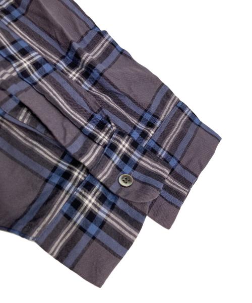 UNUSED（アンユーズド）UNUSED (アンユーズド) Rayon Check Shirt ブルー サイズ:3の古着・服飾アイテム