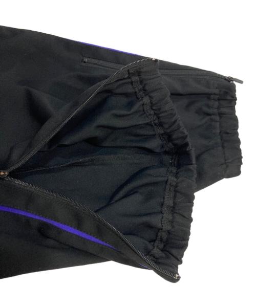 Needles（ニードルズ）Needles (ニードルズ) Zipped Run-Up Pant - Poly Dry Twill ブラック×ブルー サイズ:Lの古着・服飾アイテム