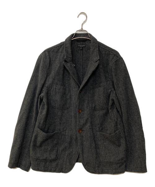 Engineered Garments（エンジニアド ガーメンツ）Engineered Garments (エンジニアド ガーメンツ) エルボーパッチ ツイードヘリンボーンジャケット グレー サイズ:Lの古着・服飾アイテム