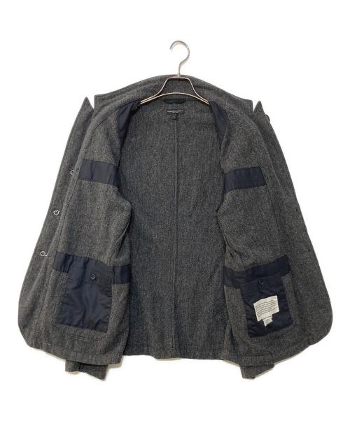 Engineered Garments（エンジニアド ガーメンツ）Engineered Garments (エンジニアド ガーメンツ) エルボーパッチ ツイードヘリンボーンジャケット グレー サイズ:Lの古着・服飾アイテム