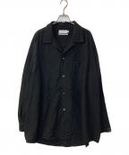 Graphpaperグラフペーパー）の古着「SILK NOIL VISCOSE SLEEPING SHIRT」｜ブラック