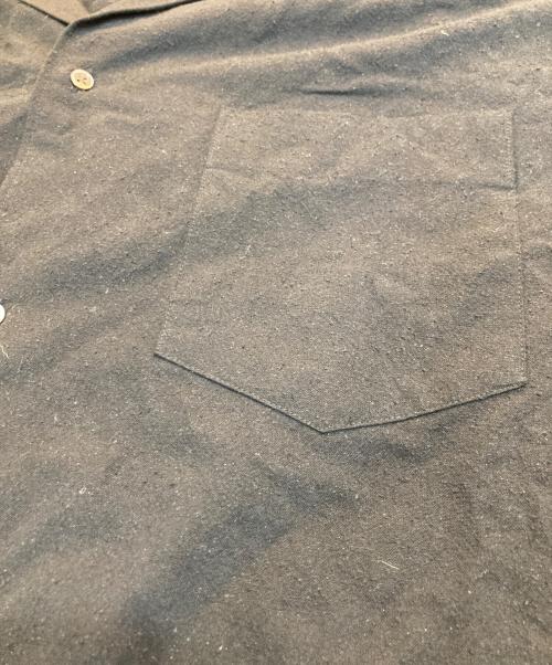 Graphpaper（グラフペーパー）Graphpaper (グラフペーパー) SILK NOIL VISCOSE SLEEPING SHIRT ブラック サイズ:2の古着・服飾アイテム