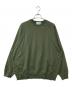 Graphpaper（グラフペーパー）の古着「Hard Terry Crew Neck Sweat」｜グリーン