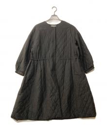 BEARDSLEY（ビアズリー）の古着「バルーン袖キルトコート」｜ブラック