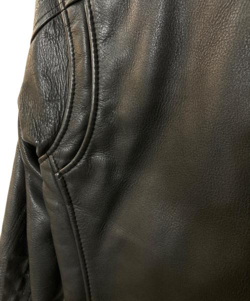 KADOYA（カドヤ）KADOYA (カドヤ) レザーライダースジャケット ブラック サイズ:Lの古着・服飾アイテム