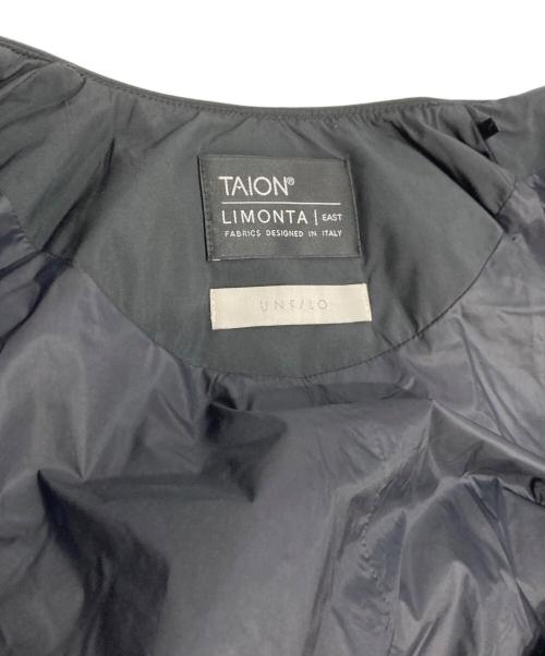 TAION（タイオン）TAION (タイオン) UNFILO (アンフィーロ) キルティングダウン ショート丈ブルゾン ブラック サイズ:Sの古着・服飾アイテム