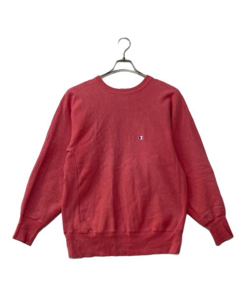 Champion REVERSE WEAVE（チャンピオン リバース ウィーブ）Champion REVERSE WEAVE (チャンピオン リバース ウィーブ) 90's後期 ロゴスウェット ピンク サイズ:Lの古着・服飾アイテム