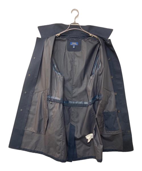 POLO RALPH LAUREN（ポロ・ラルフローレン）POLO RALPH LAUREN (ポロ・ラルフローレン) ステンカラーコート ネイビー サイズ:Lの古着・服飾アイテム