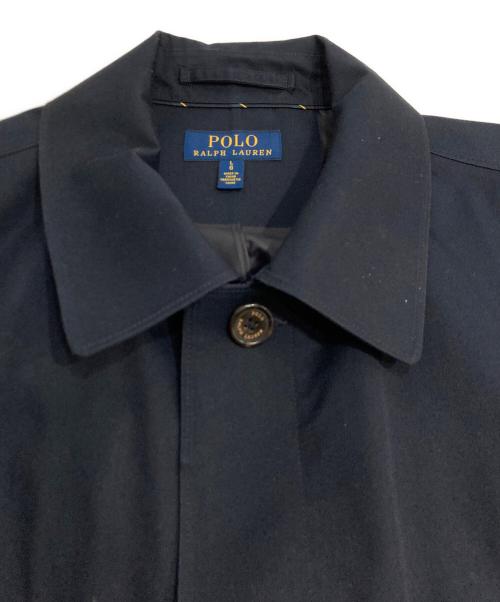 POLO RALPH LAUREN（ポロ・ラルフローレン）POLO RALPH LAUREN (ポロ・ラルフローレン) ステンカラーコート ネイビー サイズ:Lの古着・服飾アイテム